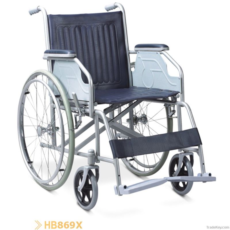HB869X Powder coating Steel Wheelchair