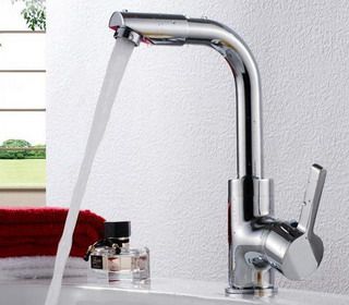 Swivel Spout Bathroom Sink Faucets Mixer Taps BFM4005