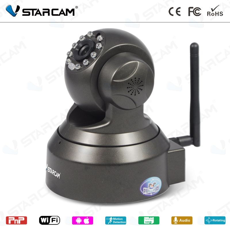 VStarcam T6836WIP 2-way audio 10M IR distance Motion-Jpeg security sd card ip camera