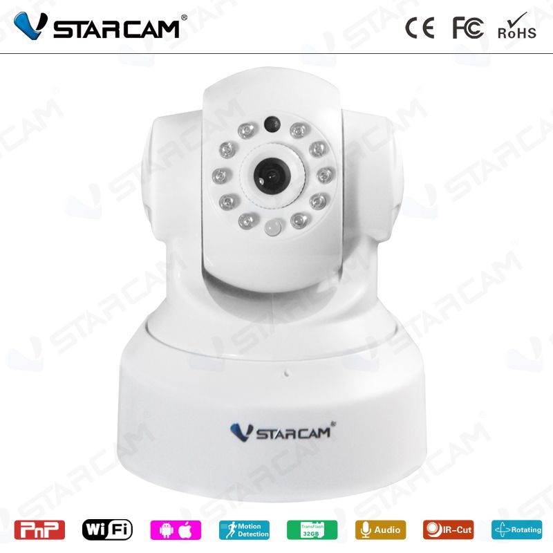 Vstarcam T6836WIP with white color security sd card ip camera