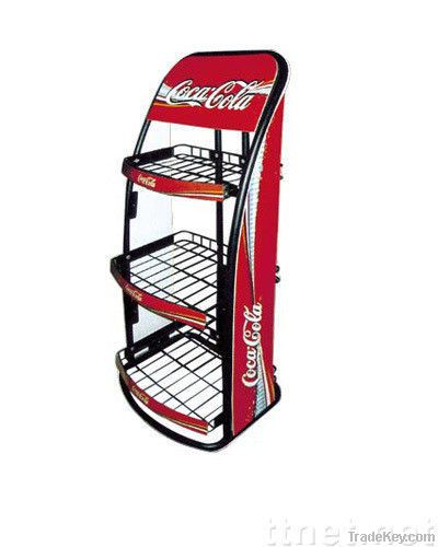 Retail Shop Display Stand With 3 Fixed Wire Shelves For Display Coco D