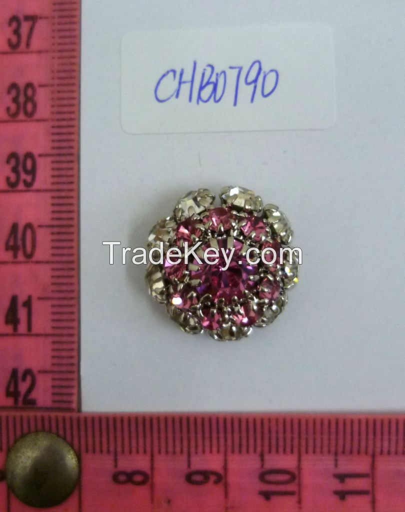 Rhinestone buttons