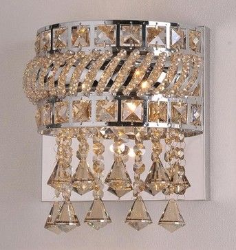 crystal wall light