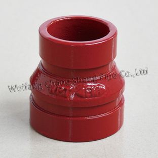 FM/UL ductile cast iron grooved reducing coupling and other grooved fittings