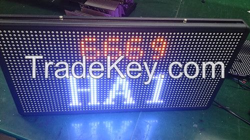 P7.62 double sides dual color led signs