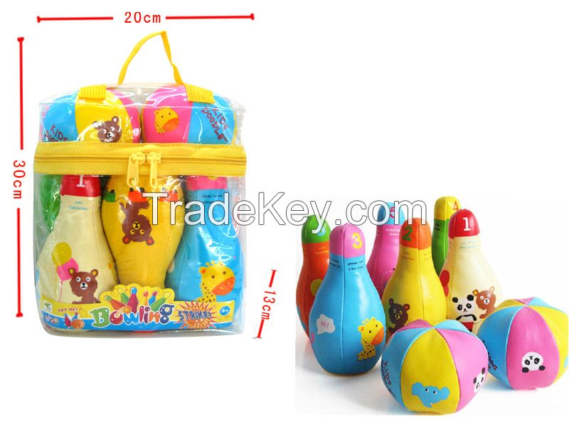 Stuffed soft bowling set