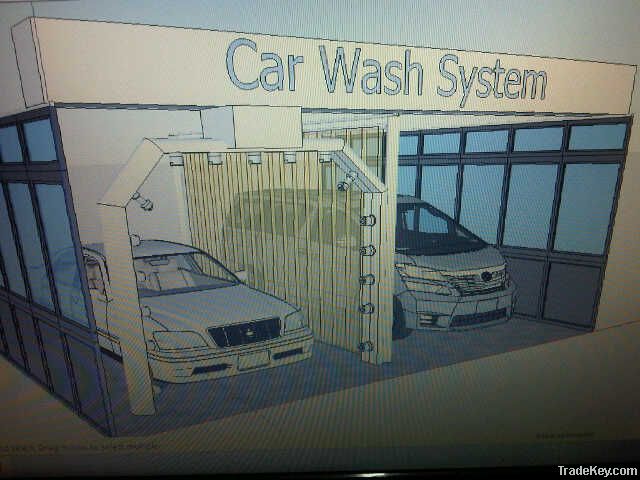 automatic car washing, 2side