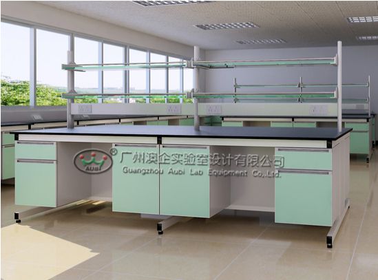 Lab central bench