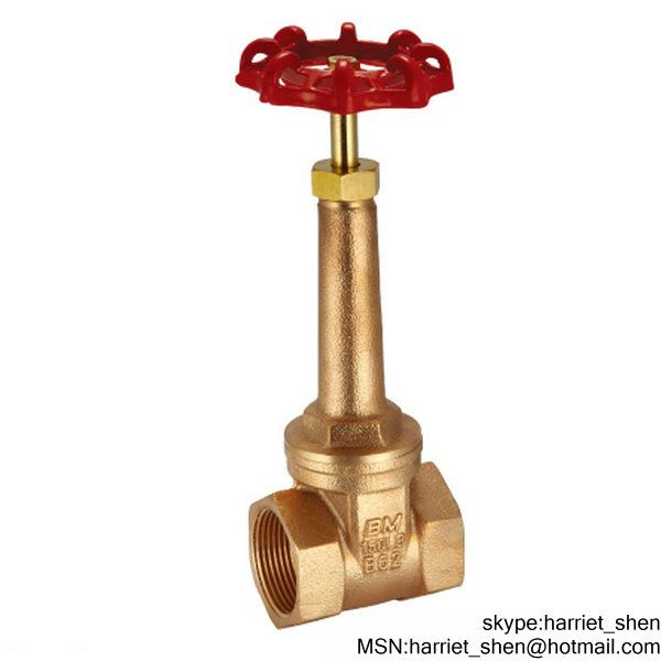 DN15 - DN100 screw nonrising stem wedge type Brass Bronze gate valve