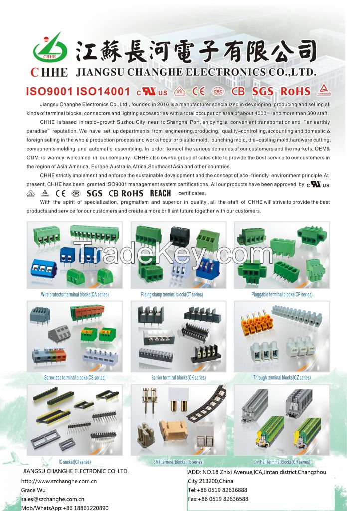 Ballast terminal blocks Nylon 5.0mm 2PIN