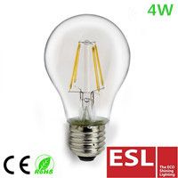 led filament bulb light glass housing 4w e27