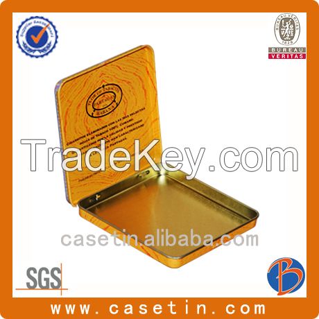 rectangle tobacco tin box/thin tobacco tin box/tobacco tin box