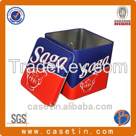 Manufacturer packaging boxes,tea metal can,square tin can