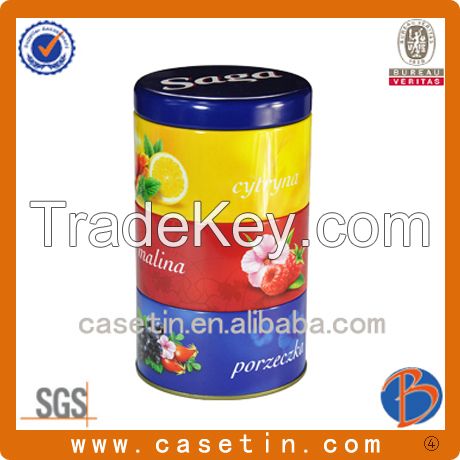 Manufacturer round metal tin can