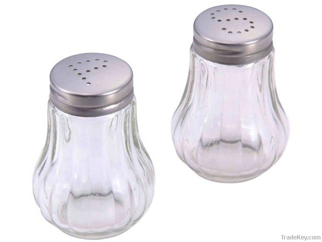 Pear-Shape Glass Condiment Jar, Condiment Bottle