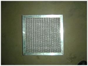 Metal washable air conditioning nylon mesh filter