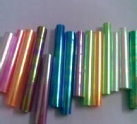 Hologram metallized pvc twist film for candy packaging