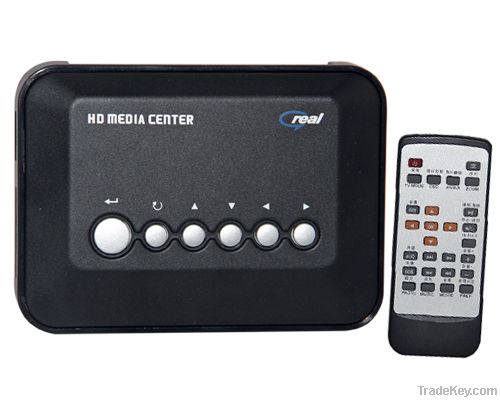 TV HD Multi-Media Center RM/RMVB/AVI/MPEG TV Real Player USB SD/MMC Re