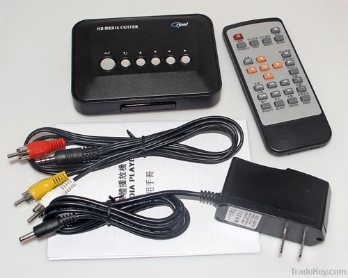 TV HD Multi-Media Center RM/RMVB/AVI/MPEG TV Real Player USB SD/MMC Re