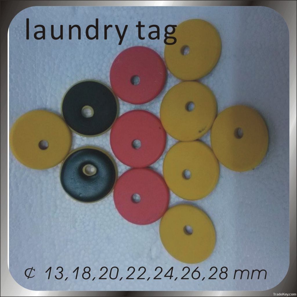 13.56MHz IC holes laundry tag, laundry labels, high temperature tags
