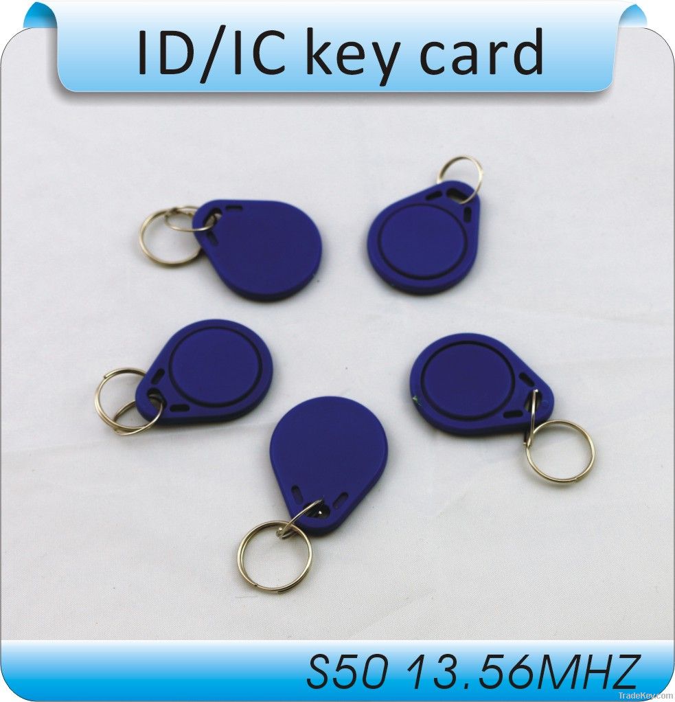 100pcs 13.56MHZ S50 IC card, ornament IC attendance card, IC key card