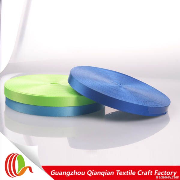 Heat transfer printed polyester webbing