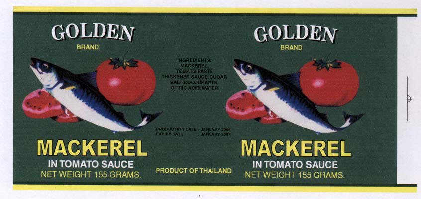 Canned sardines, mackerel, pilchards