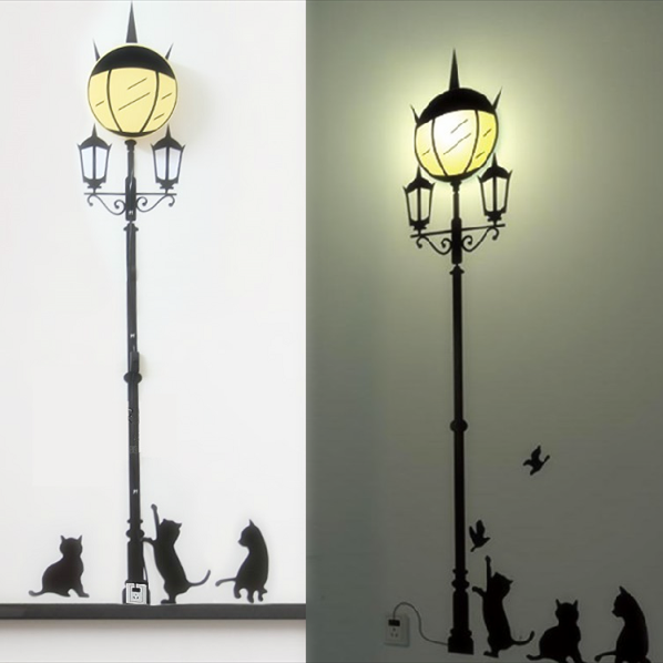 26R016 Bear on the Swing Cartoon Children Wall Lamps