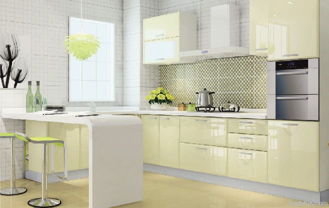 House kitchen cabinet MDF 18mm green color