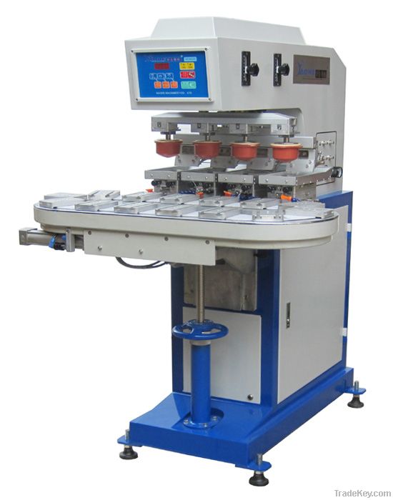Four Color Conveyor Pad Printing Machine