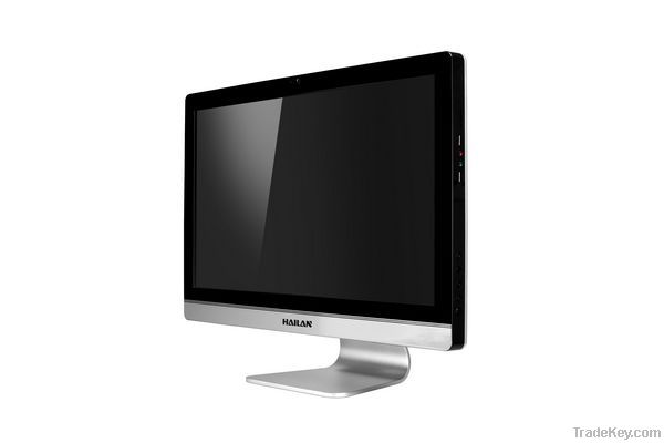 Hailan 21.5inch all in one pc, i3 i5 i7 supported, home office use computer