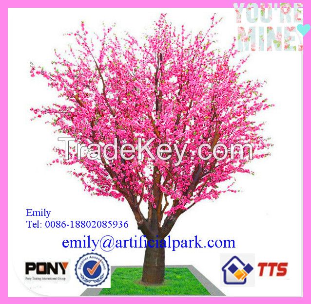 2014 hot sale wedding decor artificial tree, artificial cherry blossom tree