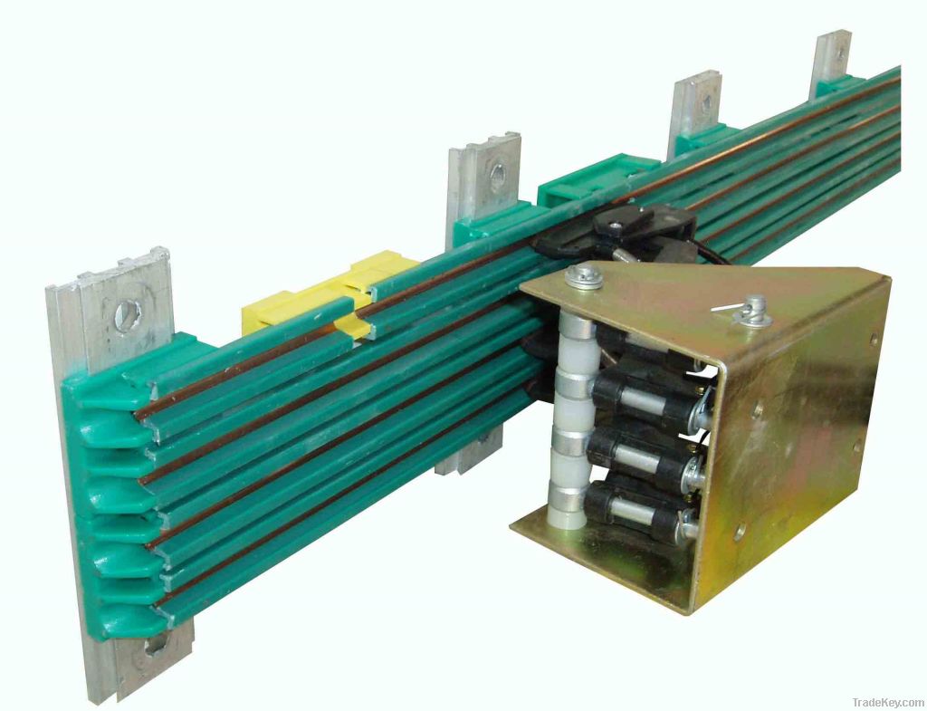 compact conductor busbar system for assembly line