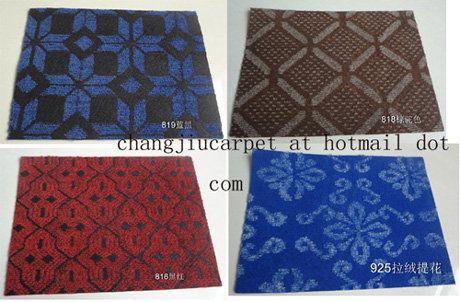 double color jacquard carpet