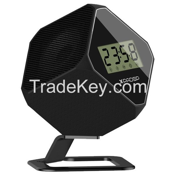 Stylish High Quality Wireless Bluetooth Speaker with clock, FM radio, USB/TF card slot