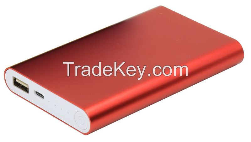 8000mAh Ultra Slim External Battery Power Bank charger for smartphone &amp; Tablet PC