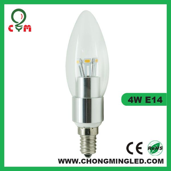  CE e12/e14 3w/4w/5w led candle light ,360 led candle lamp  