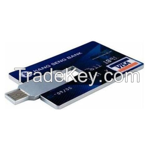 1GB to 64GB Credit Card USB Flash Drive Full Printing On Both Sides 