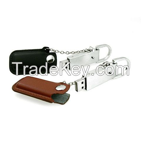 Hot Sale PU Leahter USB Flash Memory Stick For Promotions 