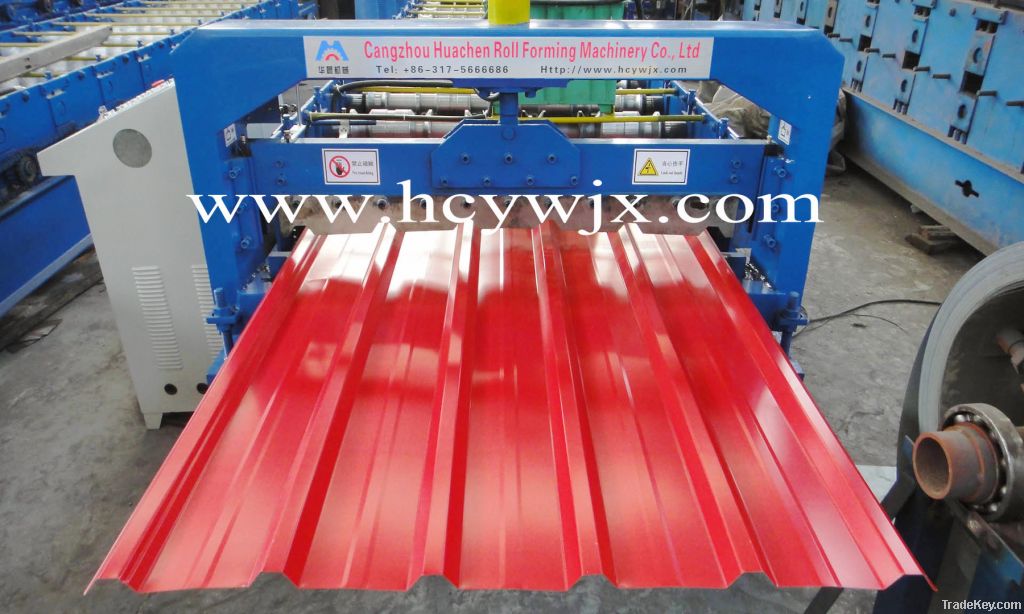 color steel corrugated galvanized roof roll forming machine