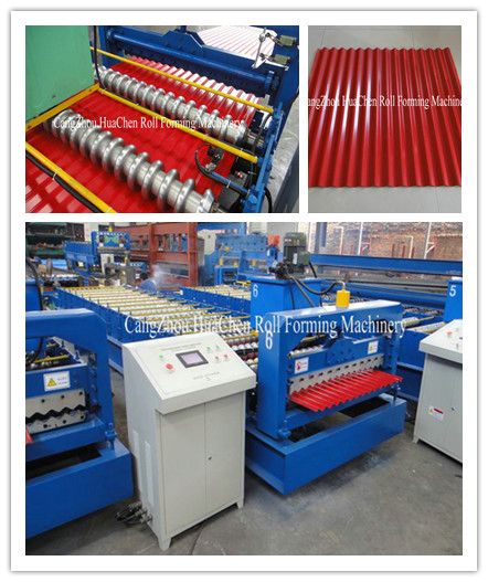 color steel corrugated roof sheet roll forming machine