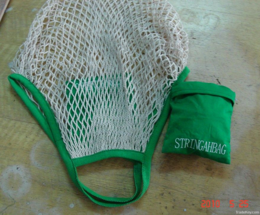 foldable mesh bag with pocket