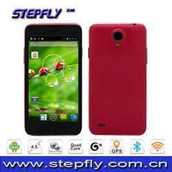 4.5 inch capacitive touch screen MTK6582 Quad core Android 4.2 WIFI GPS 3G Mobile Phone