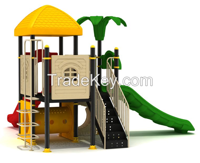 Outdoor residential playground equipment for kids play