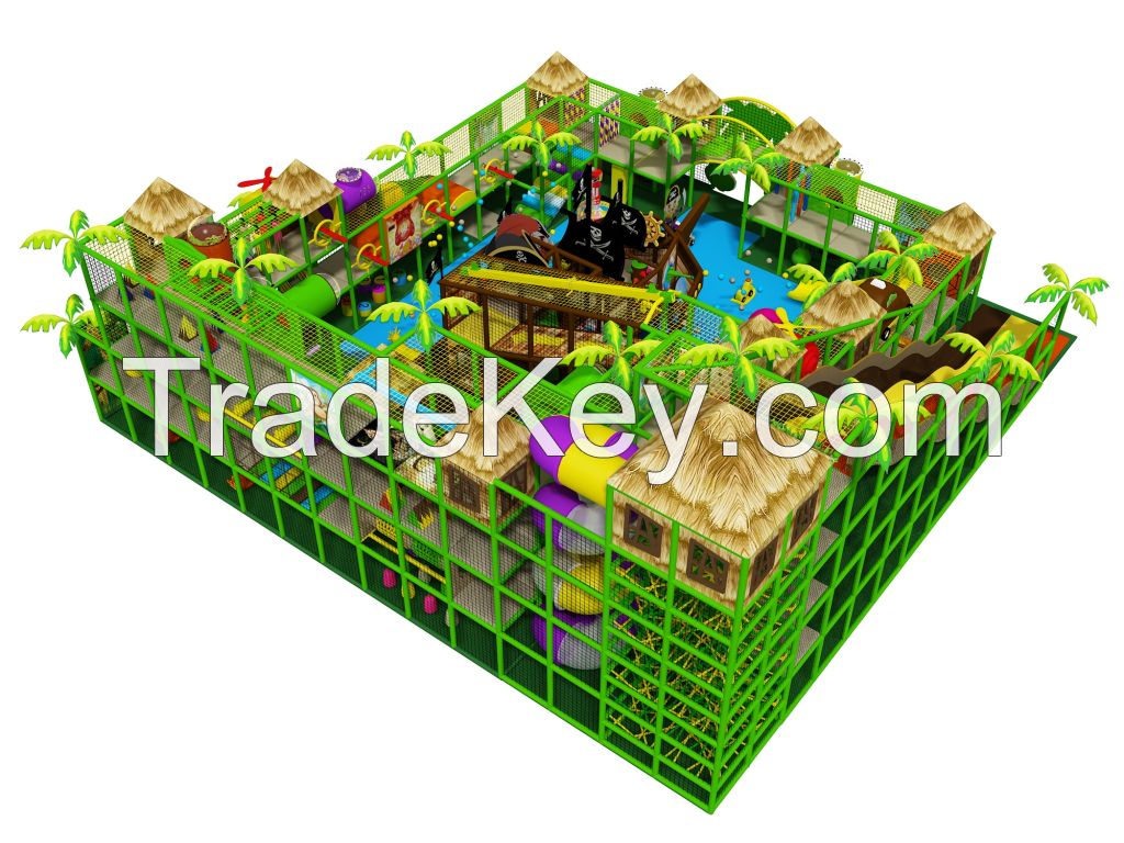 Kids Pirate Ship Indoor Playgrounds Equipment