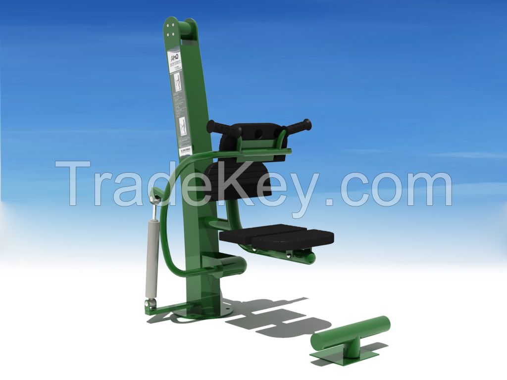 Outdoor hydraulic exercises machines