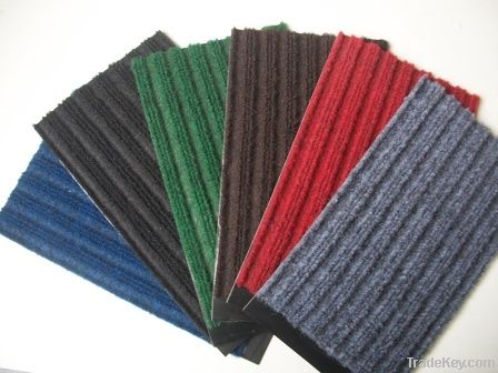 Three stripe mat with PVC backing