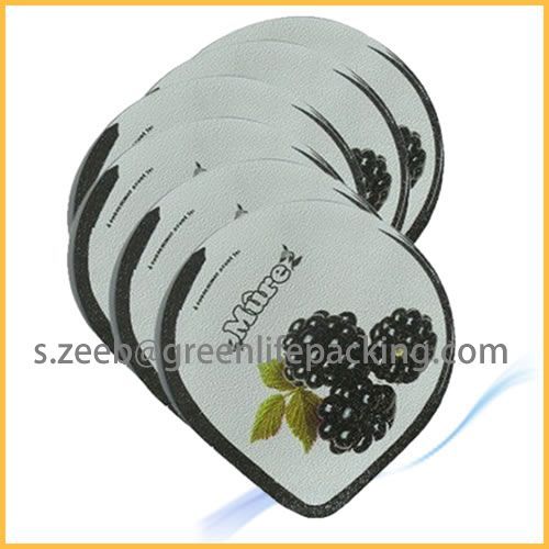 Embossed heat seal lacquer for ice-cream cup lids for pp, ps cups
