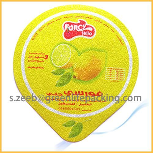 Embossed heat seal lacquer for ice-cream cup lids for pp, ps cups