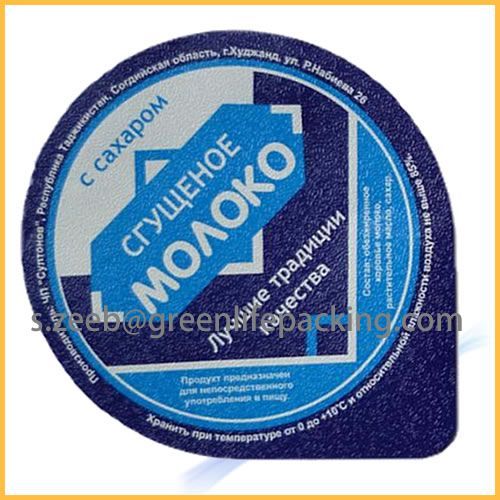 Die-cut foil heal seal and foil induction for pp, ps container for dairy products